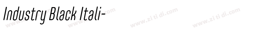 Industry Black Itali字体转换